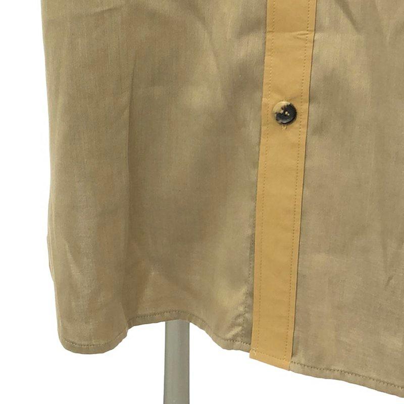 美品】 EARIH / アーリ | バイカラー リブ シャツ ワンピース コート 