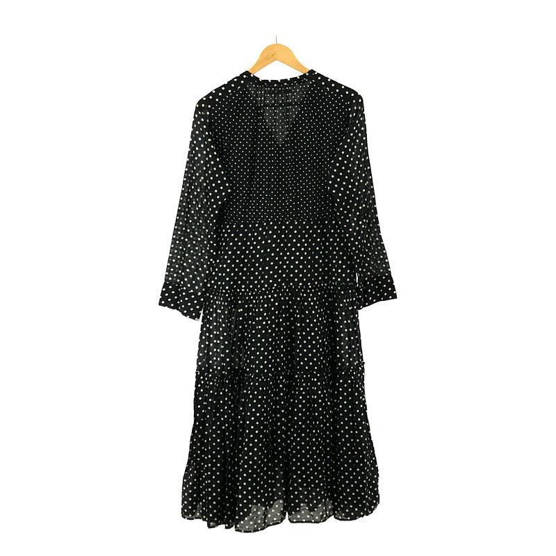 ne Quittez pas / ヌキテパ | COTTON GATHER LONG DRESS コットン ギャザー ロング ドレス ワンピース | F | ブラック | レディース｜kldclothing｜04