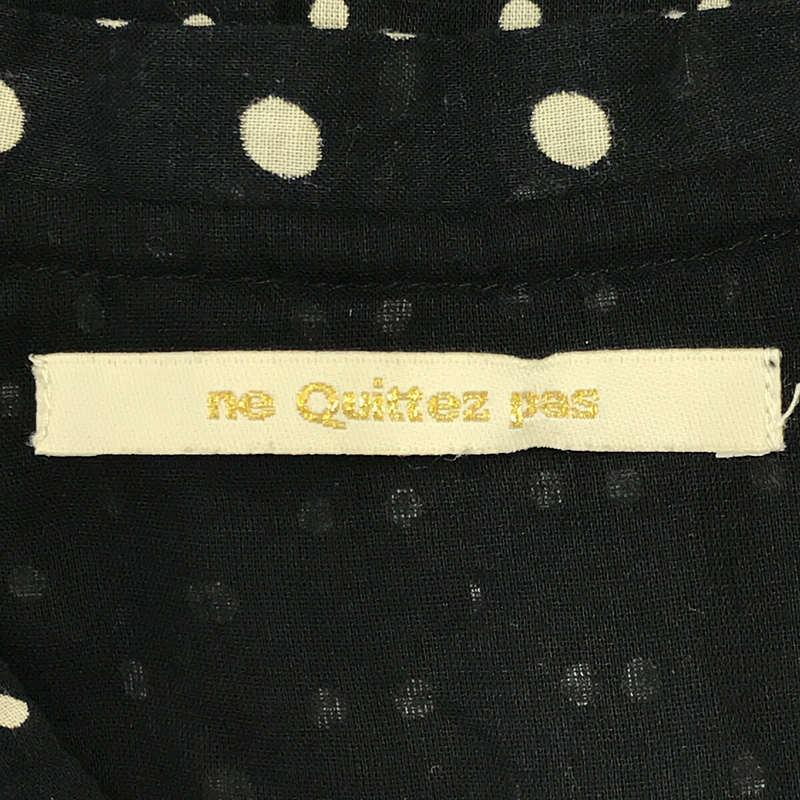 ne Quittez pas / ヌキテパ | COTTON GATHER LONG DRESS コットン ギャザー ロング ドレス ワンピース | F | ブラック | レディース｜kldclothing｜05