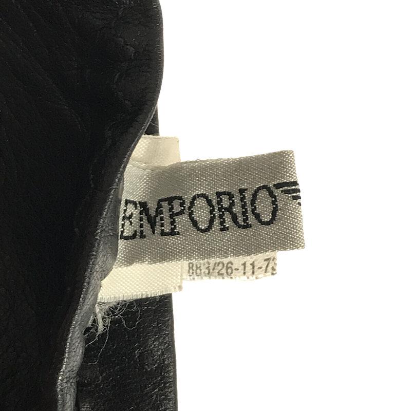 EMPORIO ARMANI / エンポリオアルマーニ | レザーグローブ | S | ブラック｜kldclothing｜03