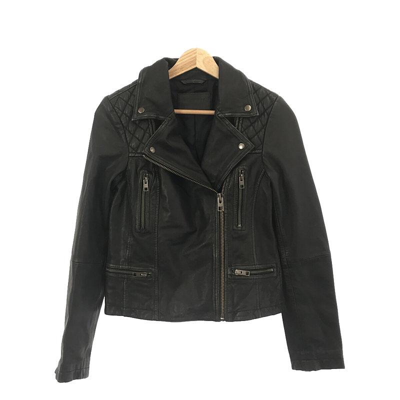 ALL SAINTS ラムレザーダブルライダースジャケット