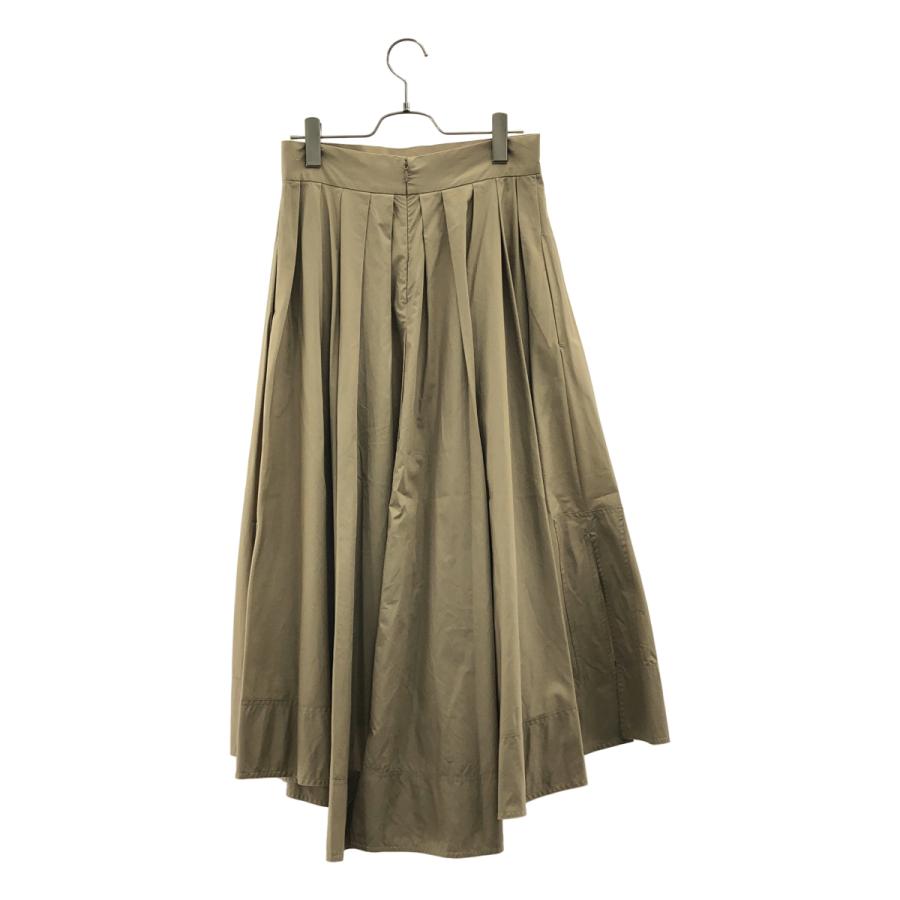 新品 MADISONBLUE TUCK VOLUME SKIRT ベージュ M MADISON BLUE（マディソンブルー） TUCK VOLUME SKIRT コットン ロング