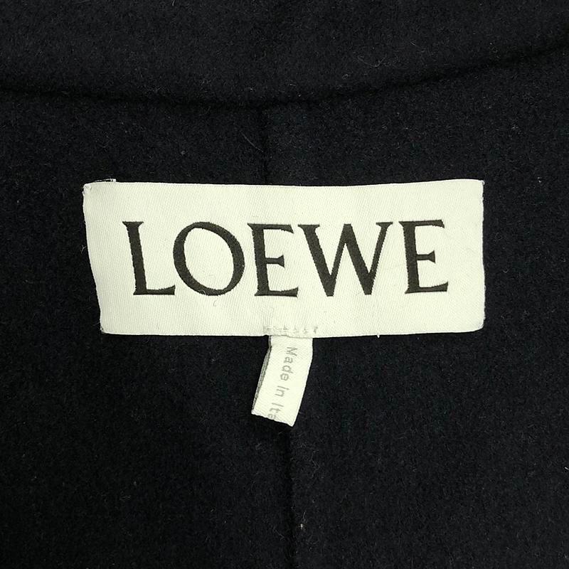LOEWE（ロエベ） | ウール カシミヤ チェスターコート レザーパッチ