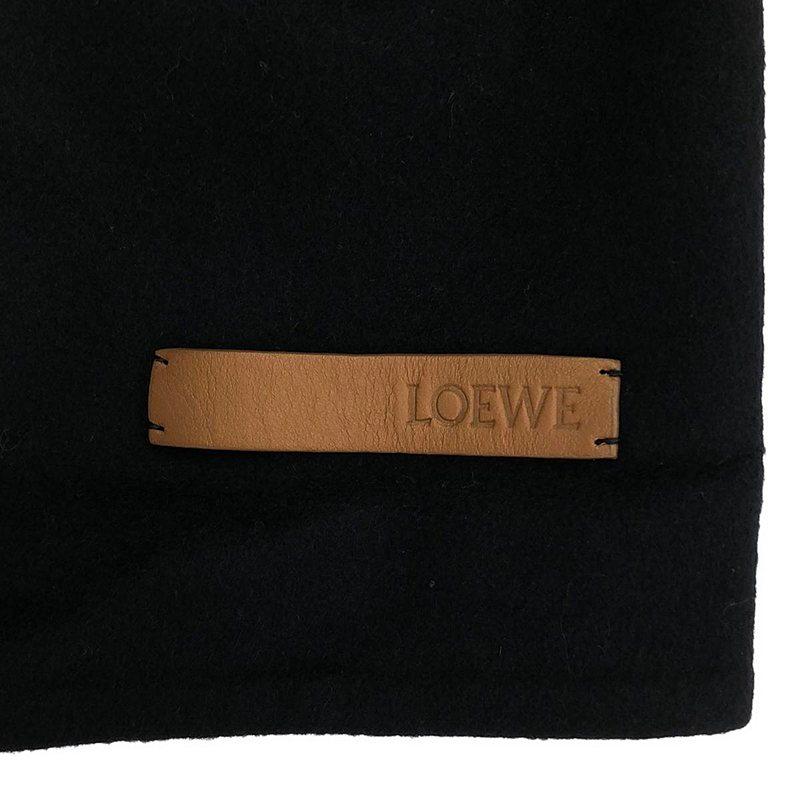 LOEWE（ロエベ） | ウール カシミヤ チェスターコート レザーパッチ