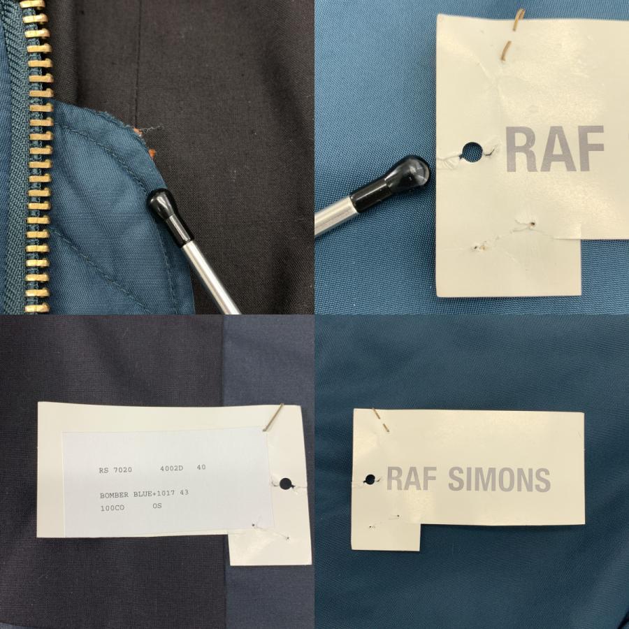 【美品】  RAF SIMONS / ラフシモンズ | 2001AW | Riot期 ライナードッキング レイヤード MA-1 ボンバージャケット | OS | ネイビー | メンズ RAF SIMONS（ラフ シモンズ） Riot期 ライナードッキング レイヤード