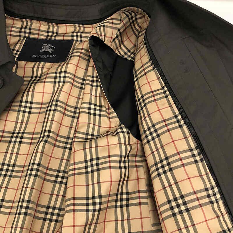 【美品】  BURBERRY LONDON  / バーバリーロンドン | ノバチェック ライナー付き フライフロント ステンカラー コート | S | チャコール | メンズ｜kldclothing｜04