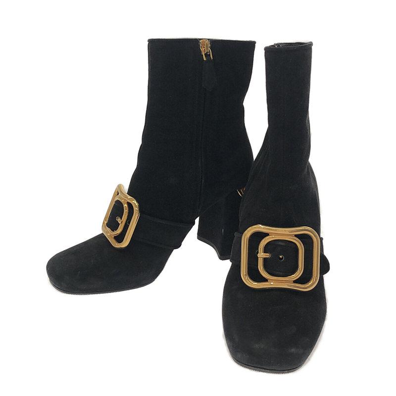 PRADA ショートブーツ ブーティ 黒 24センチ PRADA ショートブーツ ブーティ 黒 24センチ