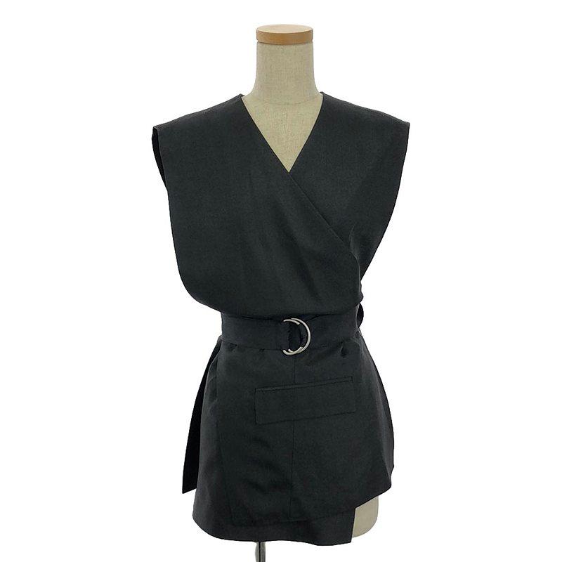 新品】 CURRENTAGE / カレンテージ | 2Wayジレ ベルテッド ベスト 