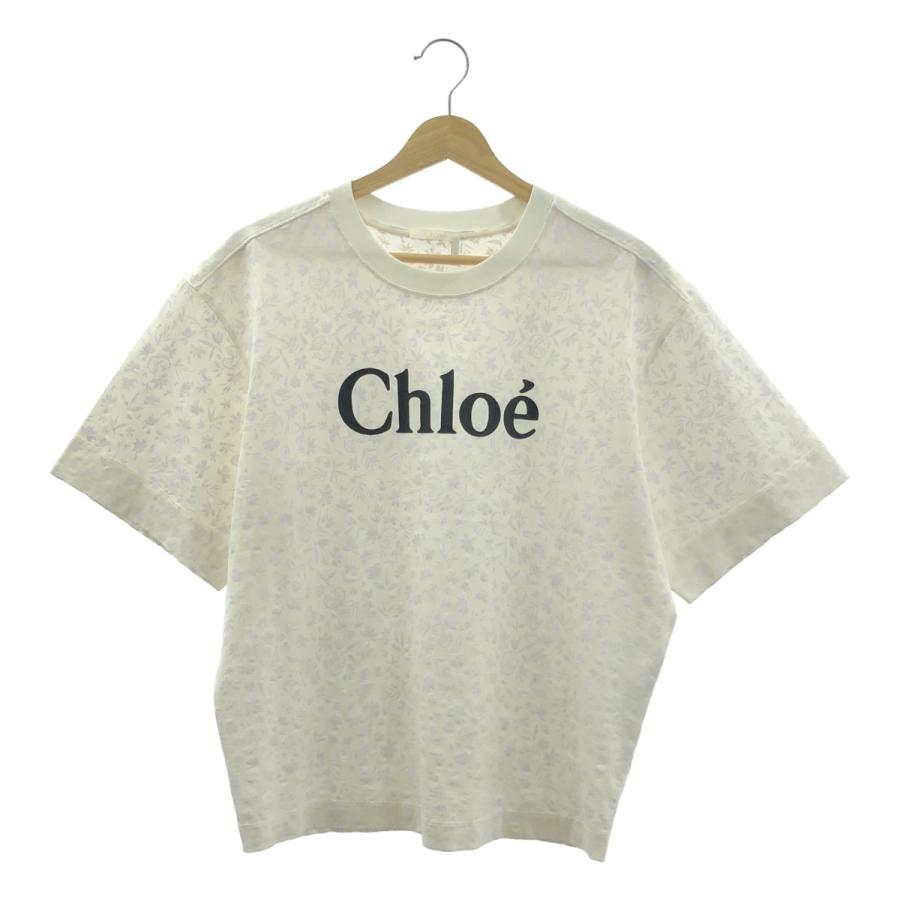 Chloe / クロエ フローラルプリント クルーネック ロゴ Tシャツ : KLD  