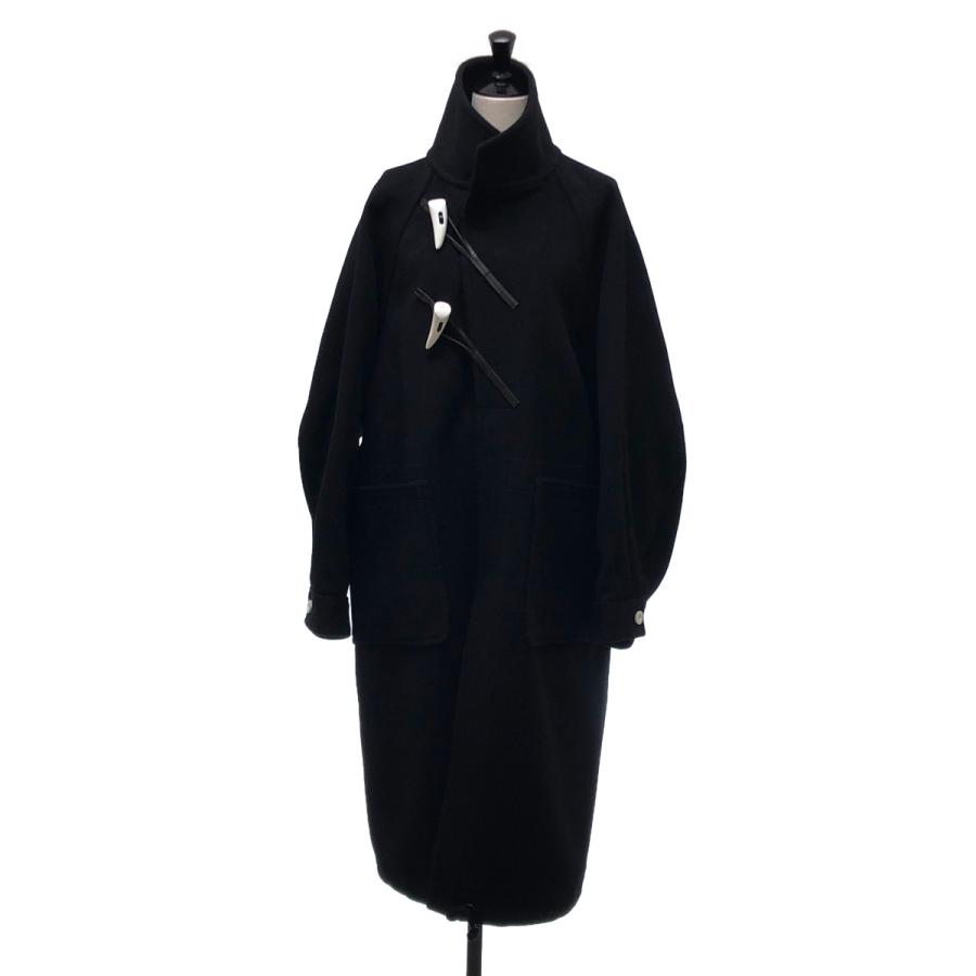 最終値下　2020 AW HYKE PILE DUFFLE COAT サイズ1 HYKE（ハイク） PILE DUFFLE COAT ロング ダッフル コート : KLD