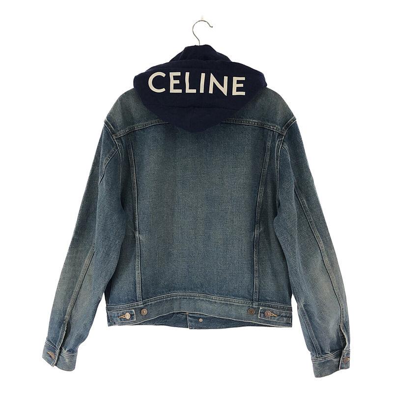 【美品】  CELINE / セリーヌ | フード付き デニムトラッカージャケット | L | インディゴ | メンズ｜kldclothing｜04