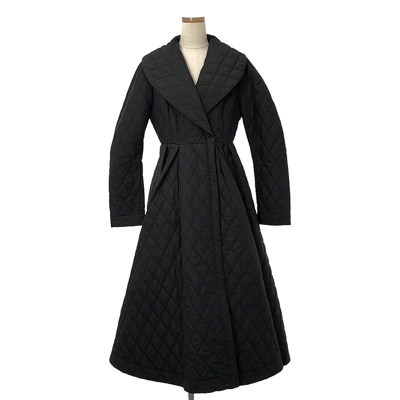 新品未使用】JENNE フレンチシック キルティングフレアコート 黒 Lサイズ