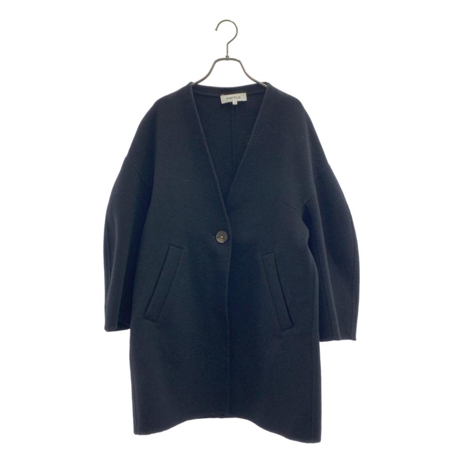 【美品】ENFOLD エンフォルド　ウールリバーノーカラーコート ENFOLD（エンフォルド） ウールリバー ノーカラーコート : KLD ヤフー