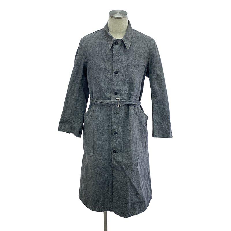 アトリエコート ブラックシャンブレー ごま塩 フレンチヴィンテージ ユーロ EURO VINTAGE / ユーロヴィンテージ | 推定40-50s ヴィンテージ