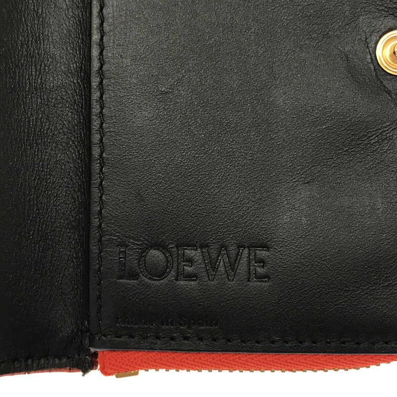 【美品】  LOEWE / ロエベ | SMALL ZIP WALLET スモール ジップ ウォレット | オレンジ | レディース｜kldclothing｜04