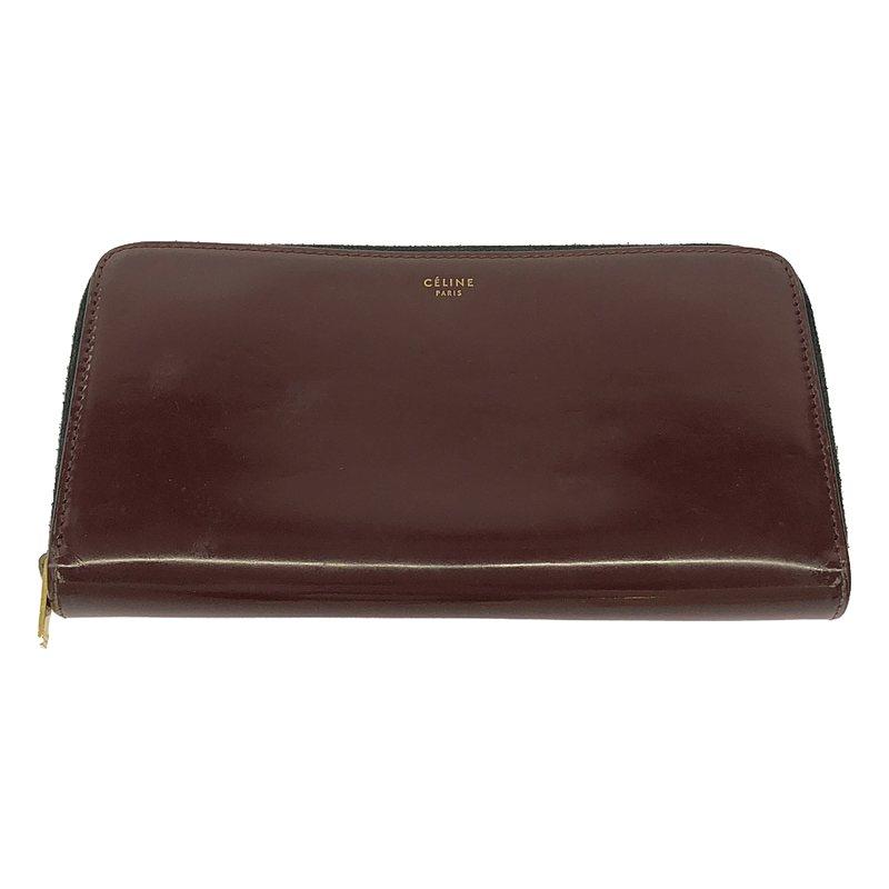 CELINE / セリーヌ | フィービー期 パテントレザー ラウンドジップ 