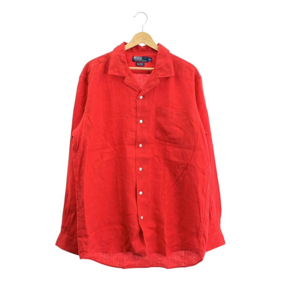 デッドストック ラルフローレン BONNARD リネン オープンカラーシャツ POLO RALPH LAUREN（ポロ・ラルフローレン） ヴィンテージ BONNARD