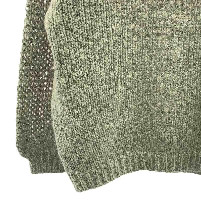 【新品】  CLANE / クラネ | HALF SHEER LOOSE MOHAIR KNIT ハーフシアー ルーズ モヘア ニット | 2 | グレー | レディース CLANE（クラネ） 【新品】 | HALF SHEER LOOSE MOHAIR KNIT ハーフ