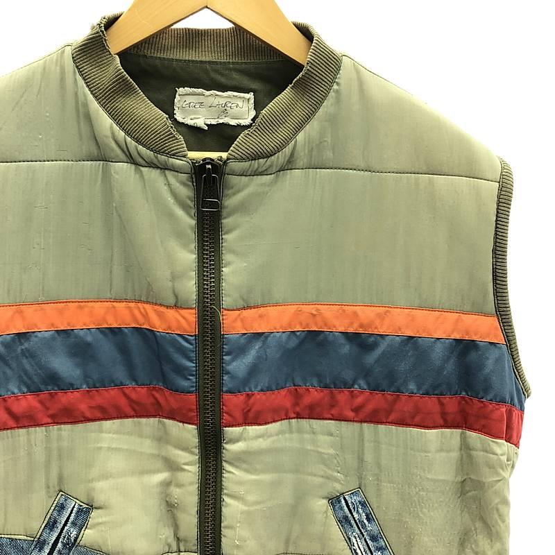GREG LAUREN / グレッグローレン | 50/50 ARMY NYLON DENIM VEST 再 