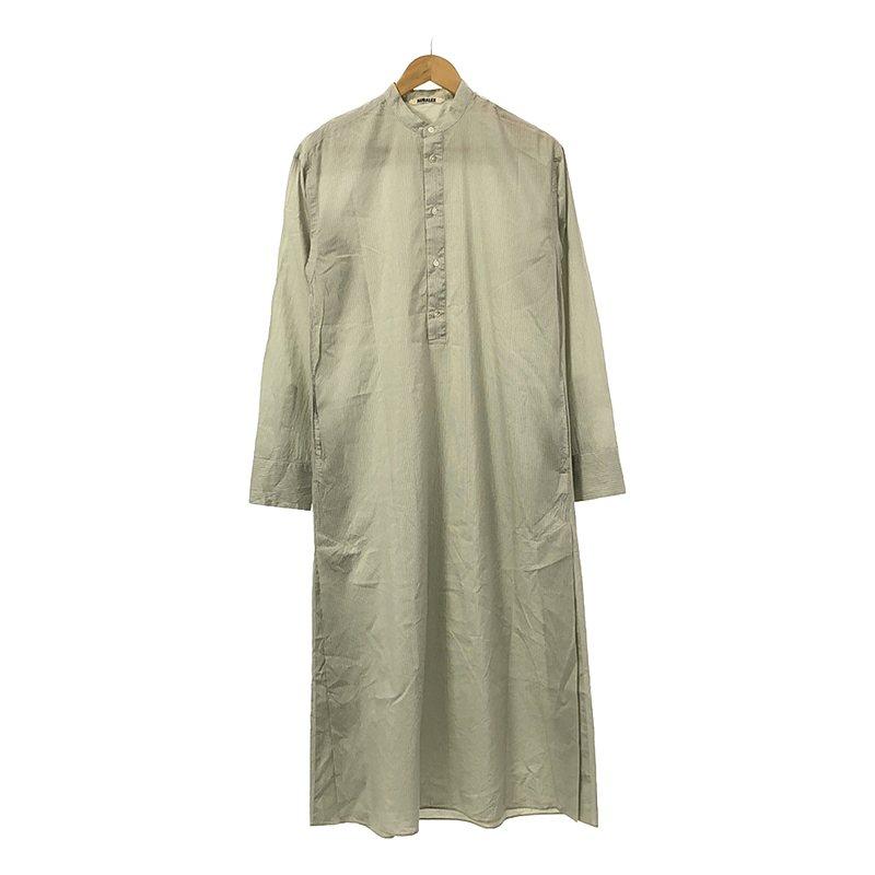 AURALEE / オーラリー | FINX SILK STRIPE LONG ONE-PIECE ロング  