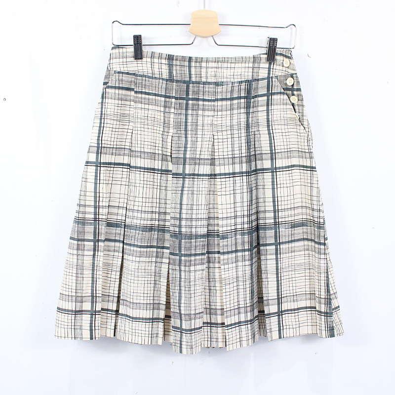 美品】MARGARET HOWELL / マーガレットハウエル | シルク混チェック