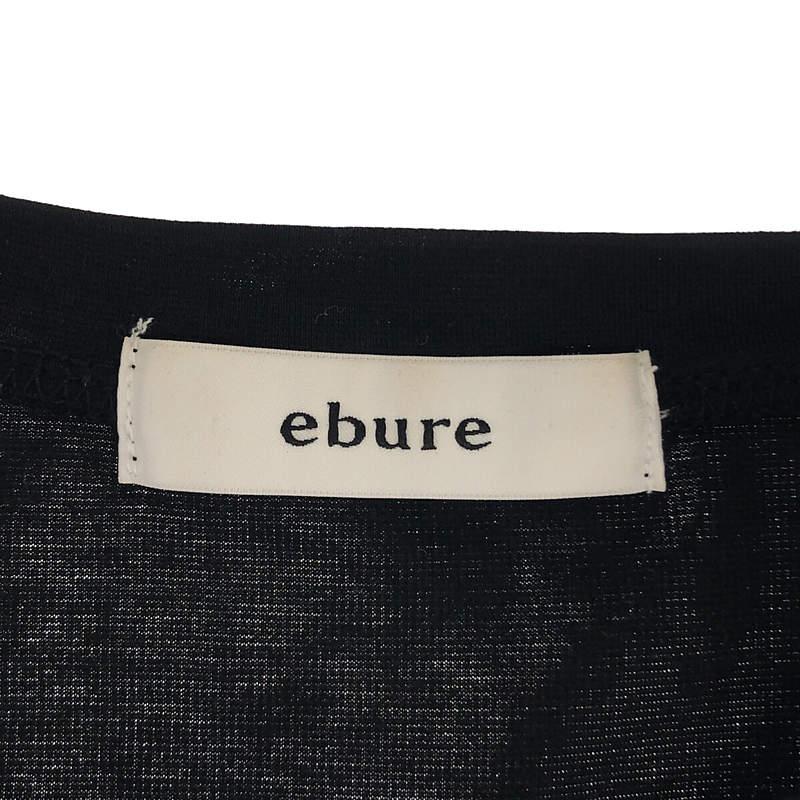 ebure / エブール | コットン クルーネック Tシャツ | ブラック | レディース｜kldclothing｜05