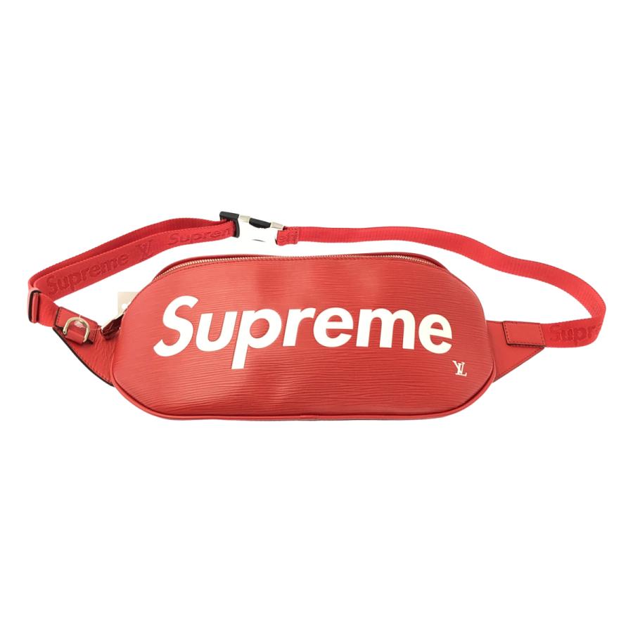 【美品】  Louis Vuitton / ルイヴィトン | ×Supreme / エピレザー バムバッグ ウエストバッグ | レッド | メンズ LOUIS VUITTON（ルイ・ヴィトン） ×Supreme / エピレザー バムバッグ