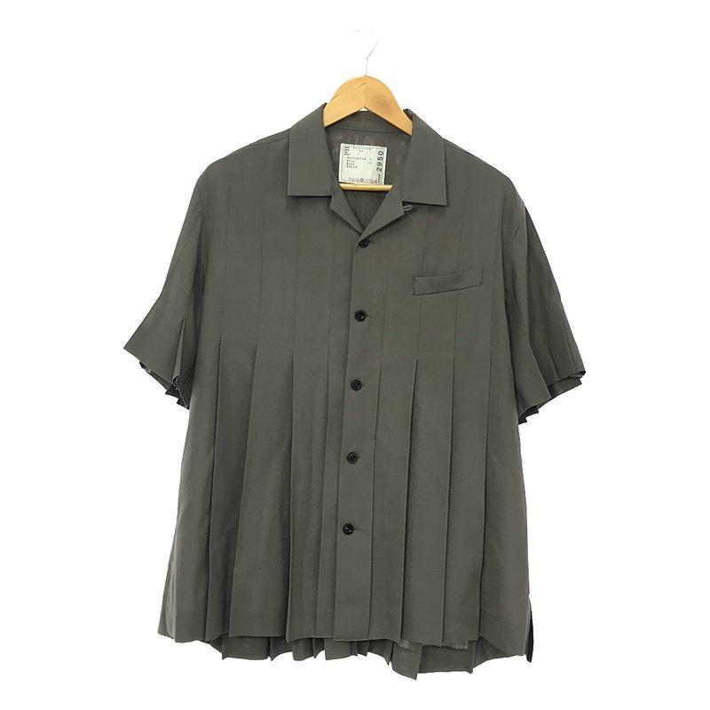 sacai 【美品】 / サカイ | Suiting Shirt スーチング プリーツ 
