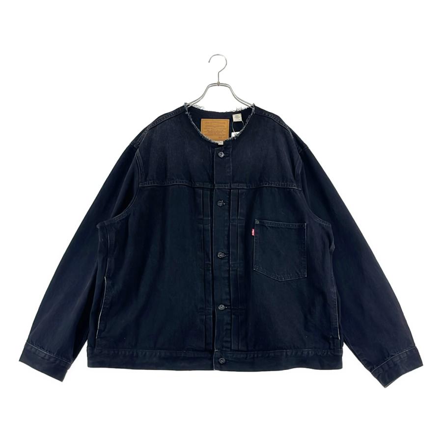 EDIFICE Levi's 別注デニムジャケット'COLLARLESS' 再入荷》Levi's