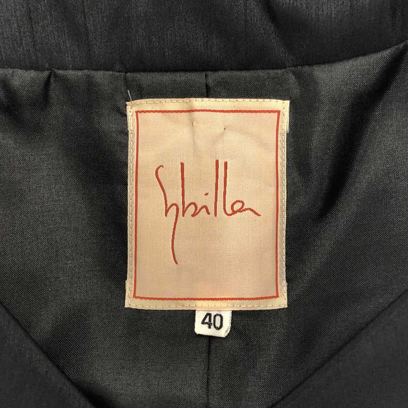 SYBILLA / シビラ | ダブルカラー ワンピース | 40 | ブラック | レディース｜kldclothing｜05