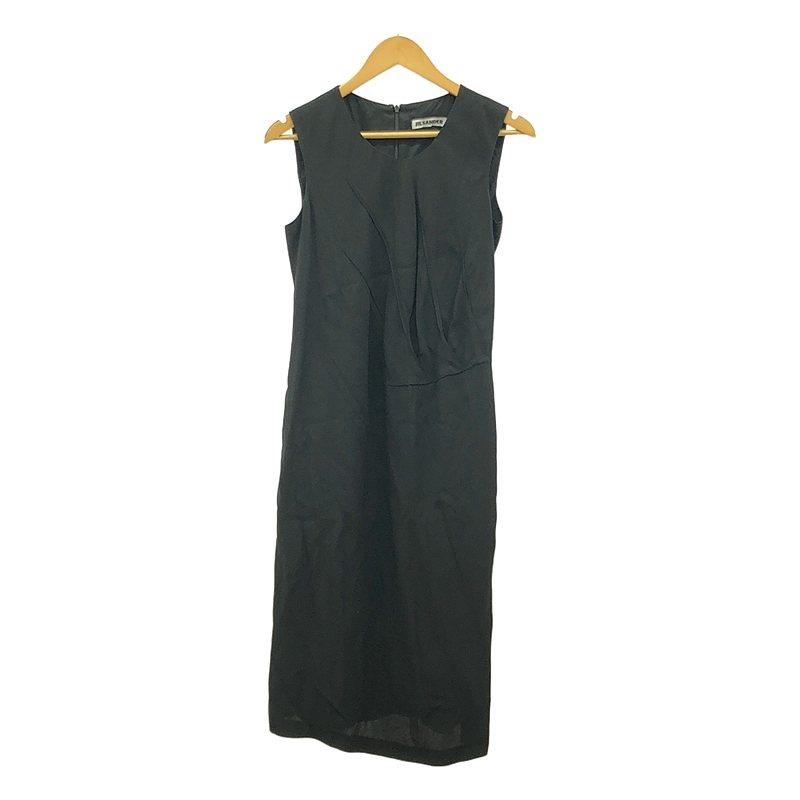 【極美品】JIL SANDER アシンメトリータック ノースリーブワンピース JIL SANDER / ジルサンダー | アシンメトリータック