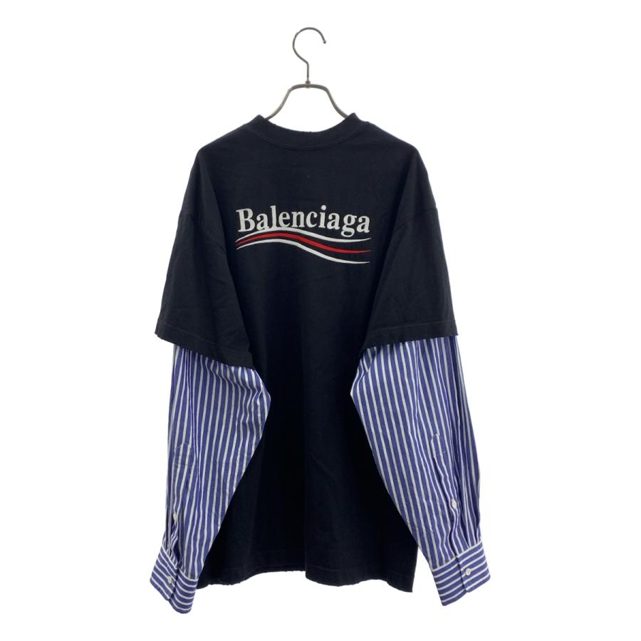 Balenciaga キャンペーンロゴ ブラック S BALENCIAGA（バレンシアガ） キャンペーンロゴ ダメージ加工