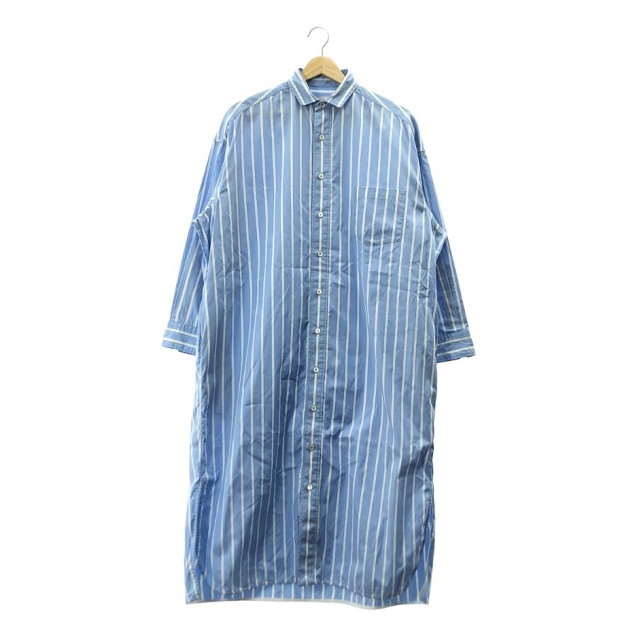 TICCA ティッカ　ワンピース　ストライプ TICCA / ティッカ コットン ストライプ シャツ ワンピース : KLD