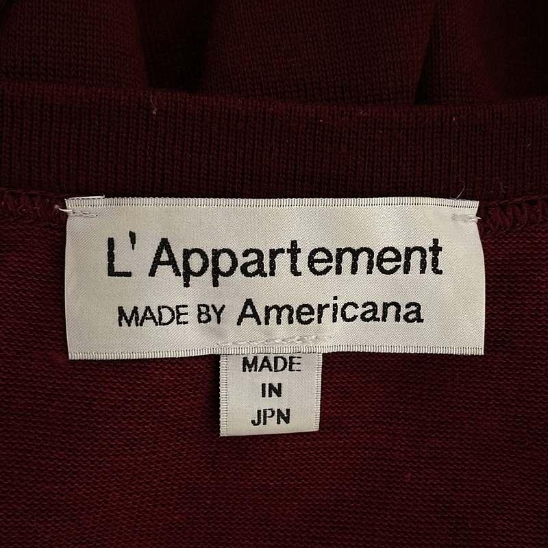 L'Appartement / アパルトモン | AMERICANA  Football Tシャツ | ボルドー | レディース｜kldclothing｜05