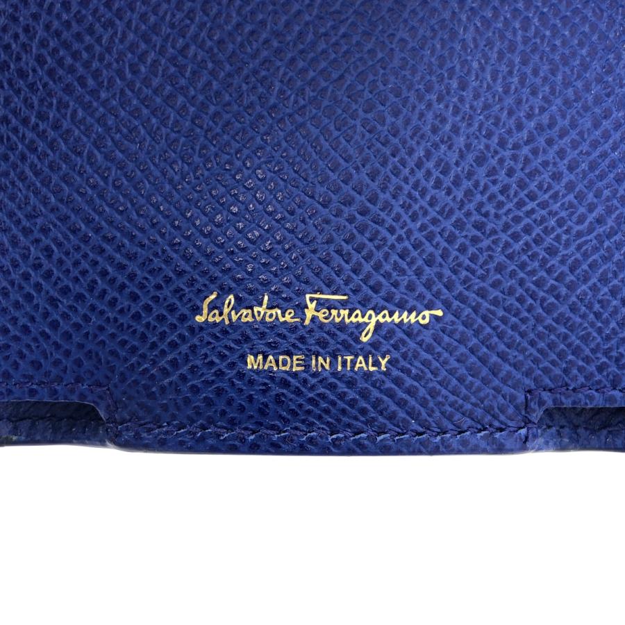 FERRAGAMO / フェラガモ ヴァラリボン レザー 三つ折り 財布