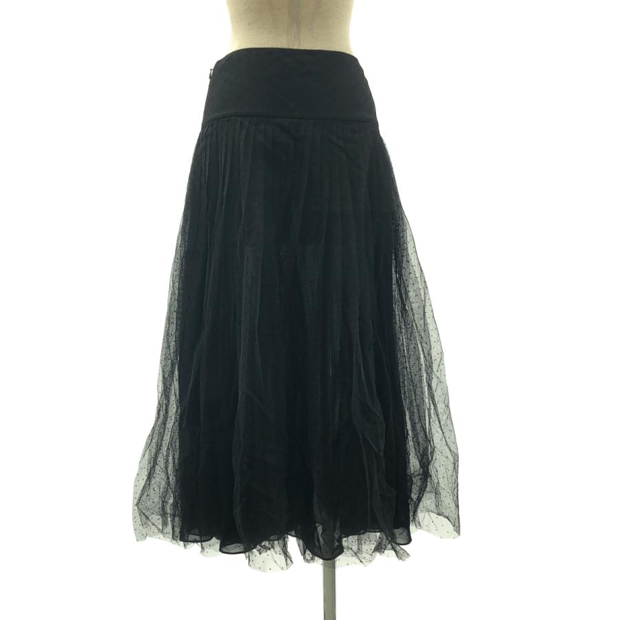 Christian Dior / クリスチャンディオール ドットプリーツ プリュムティチュールスカートの画像