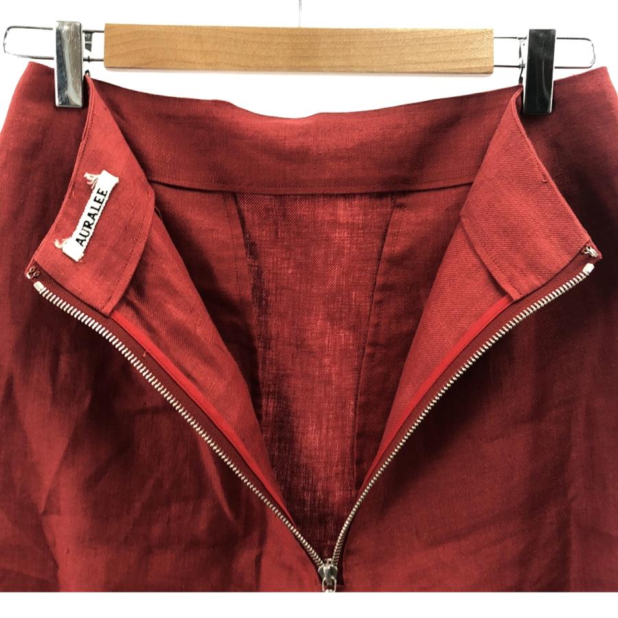【美品】AURALEE オーラリー SLIT SKIRT 楽天市場】AURALEEオーラリー LINEN GABARDINE SLIT SKIRTリネン