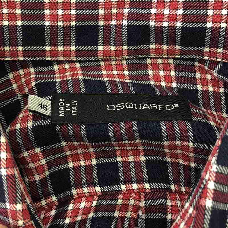 DSQUARED2 ディースクエアード　ボタンダウンシャツ　シャツ DSQUARED2 / ディースクエアード | チェック ボタンダウンシャツ