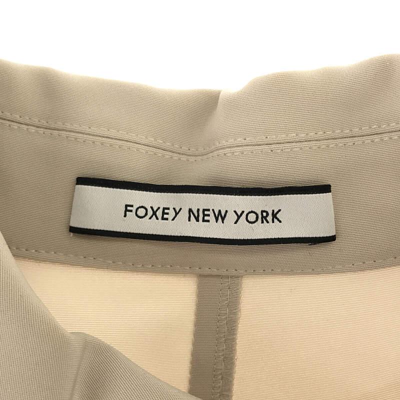 良品】FOXEY NEW YORK ショート丈トレンチコート 38 ベージュ