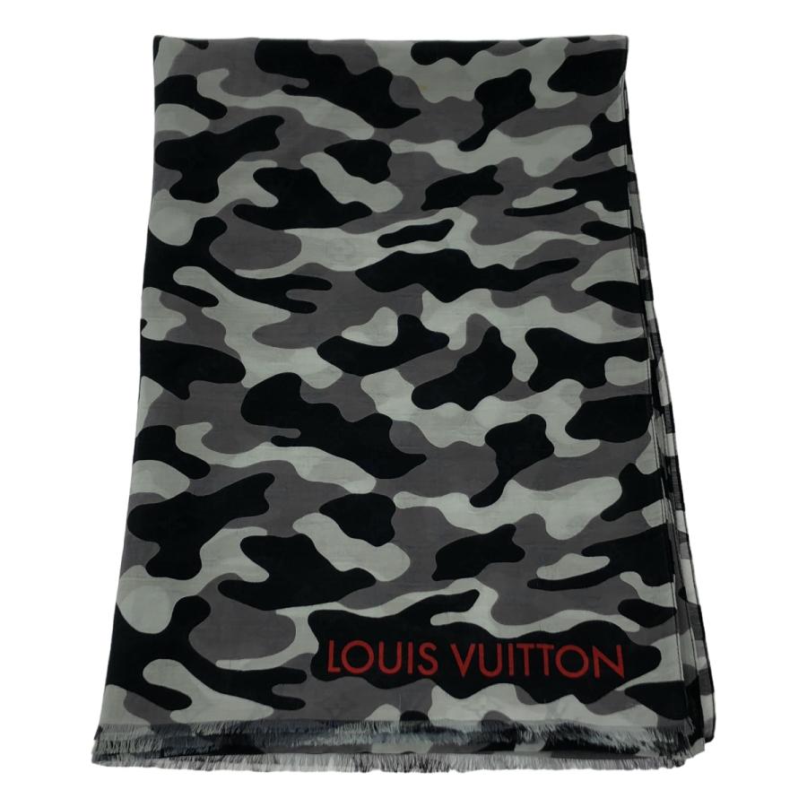 ルイ・ヴィトン LOUIS VUITTON ストール　ショール　カモフラ　グレー ルイ・ヴィトン LOUIS VUITTON ストール ショール カモフラ