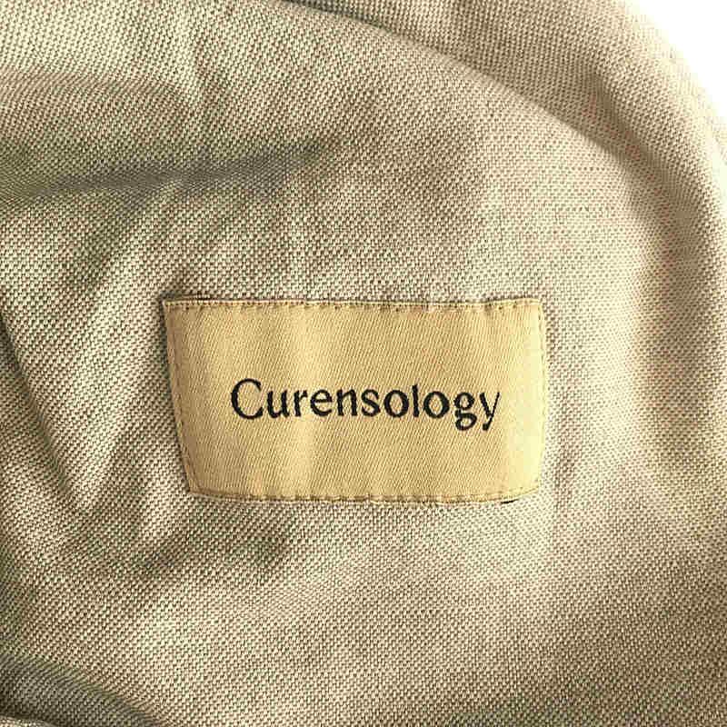 【新品】  Curensology / カレンソロジー | 2021SS | リネン混 シェルタリング タック パンツ | 38 | ベージュ | レディース｜kldclothing｜06