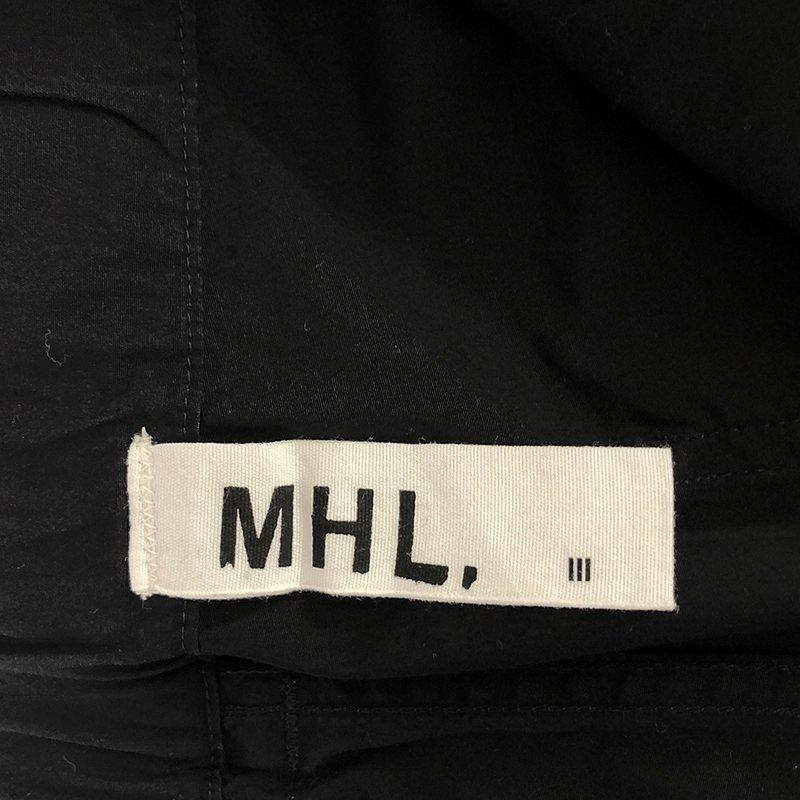 美品 MHL ファインコットンイージーパンツ 1 黒