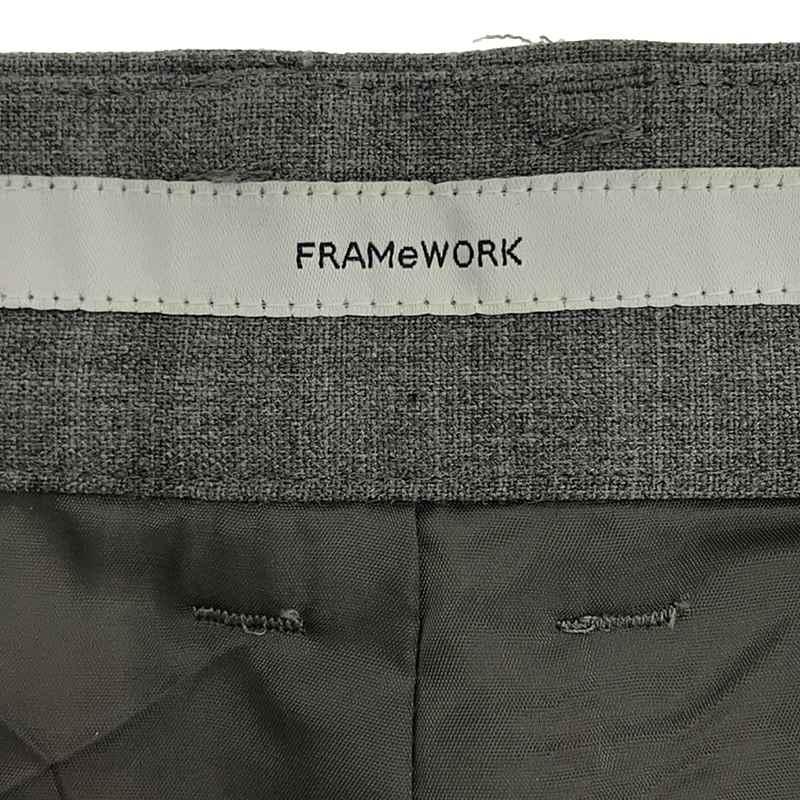 Framework / フレームワーク | 2023AW | ウールブレンドタックパンツ | 38 | グレー | レディース｜kldclothing｜06