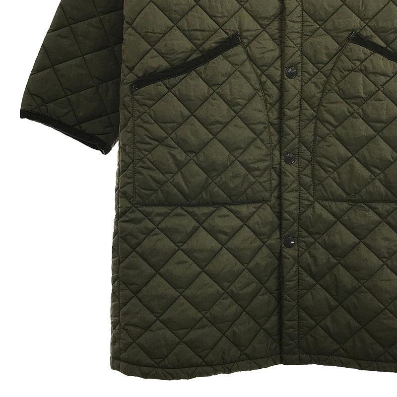 Barbour / バブアー | QUILTED NO COLLAR COAT ノーカラー コート | 10 | カーキ | レディース｜kldclothing｜03