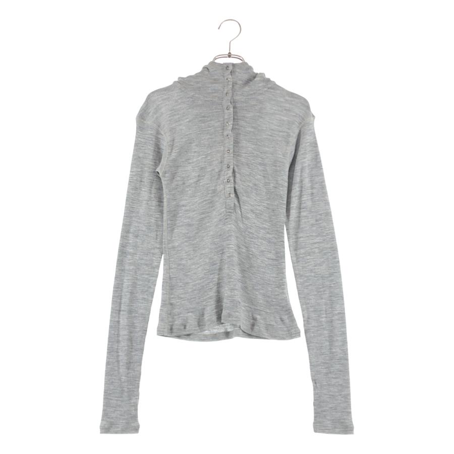 CLANE（クラネ） WOOL RIB HOODED TIGHT TOPS リブ トップス : KLD