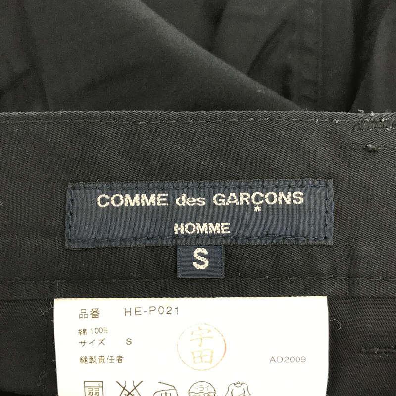 COMME des GARCONS HOMME / コムデギャルソンオム | AD2009 2010SS | コットン ポケットデザイン ステッチワーク ショートパンツ ショーツ | S | ブラック | メ｜kldclothing｜06