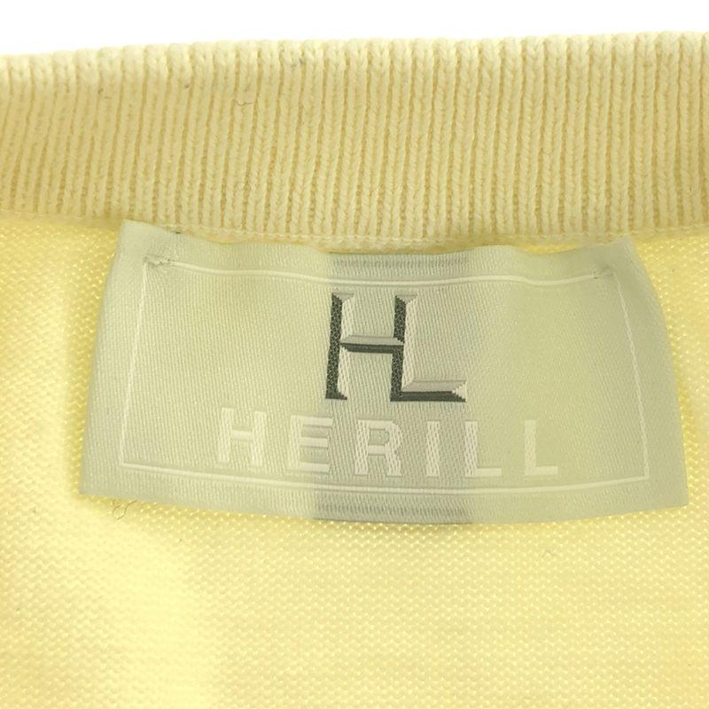 HERILL / ヘリル | コットンクルーネックニット 0 クリーム HERILL / ヘリル | コットンクルーネックニット 0 クリーム