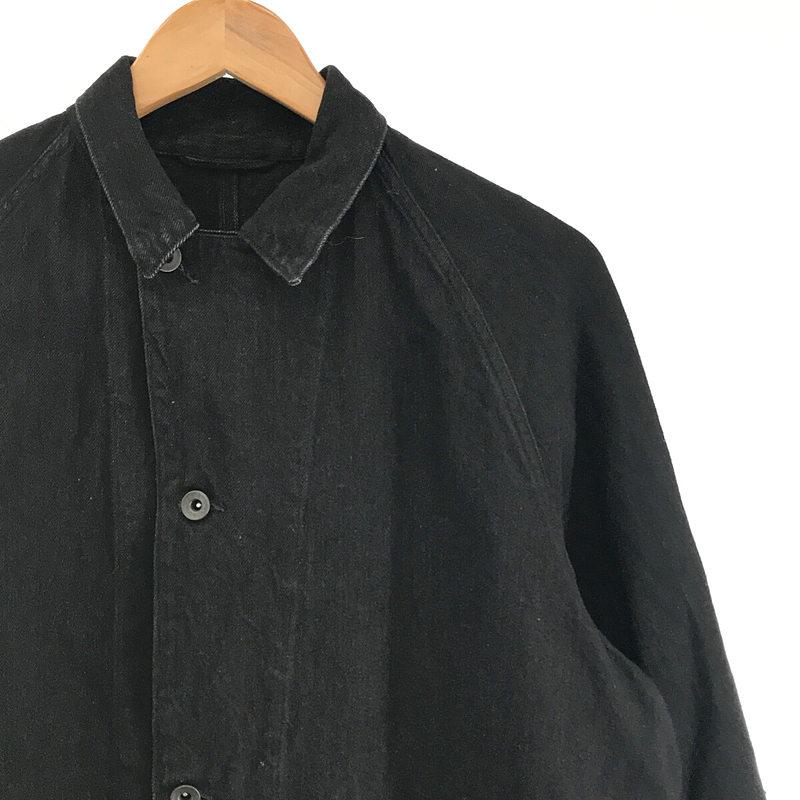 COMOLI / コモリ | 2022SS | デニム ワーク ジャケット カバーオール | 2 | BLACK | メンズ｜kldclothing｜02