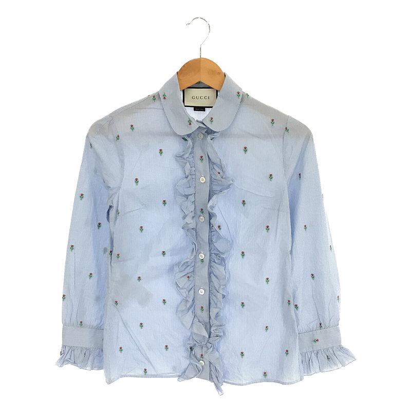 早い者勝ち‼︎】新品タグ付き GUCCI ストライプシャツ イタリア製-