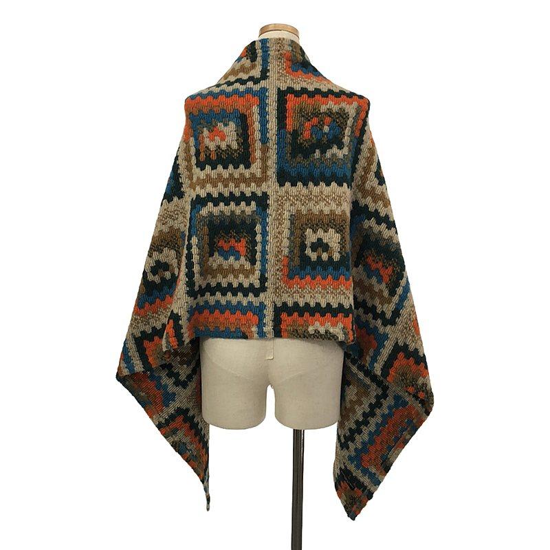 【新品】  Engineered Garments / エンジニアドガーメンツ | "Button Shawl - Color Poly Wool Crochet Knit" / 大判 ショール｜kldclothing｜04